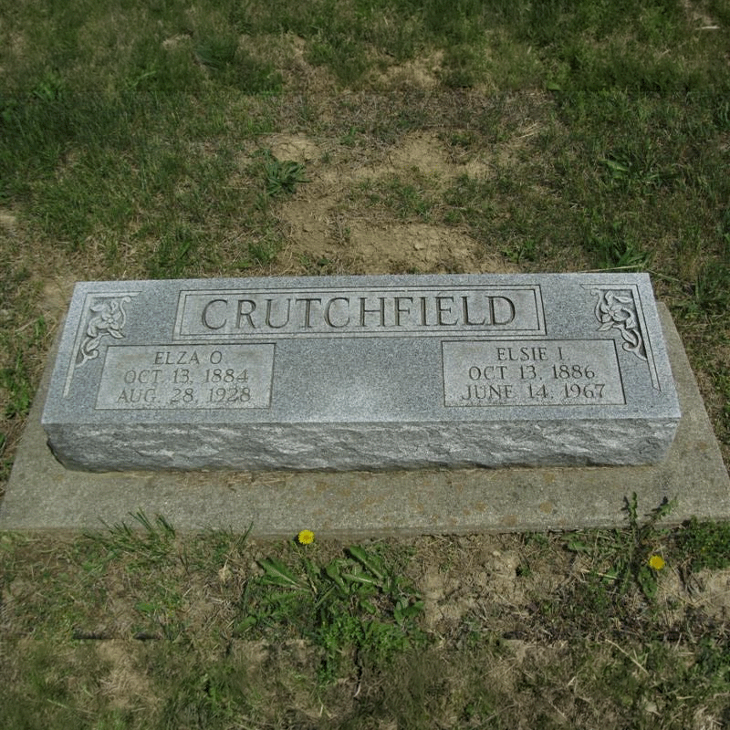 Gravestone of Elza Crutchfield